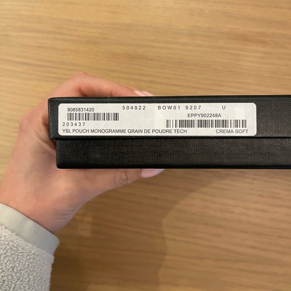 Yves Saint Laurent Beige Quilted Clutch - Picture 8 of 8